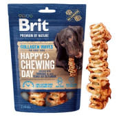 Колагеново лакомство за кучета Brit Premium by Nature Collagen Chews Waves 12 см. вълнички от говежди колаген